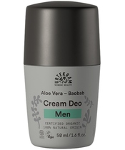 Urtekram Men Cream Deo Aloe Vera - Baobab 50 ml