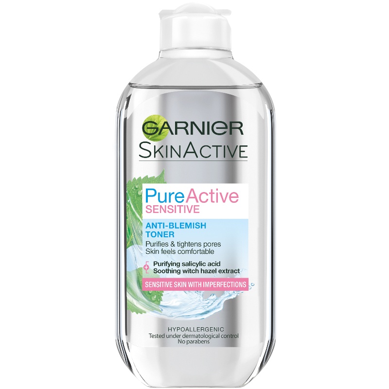 Garnier Skinactive Face Pure Active Anti-Blemish Toner Sensitive Skin ...