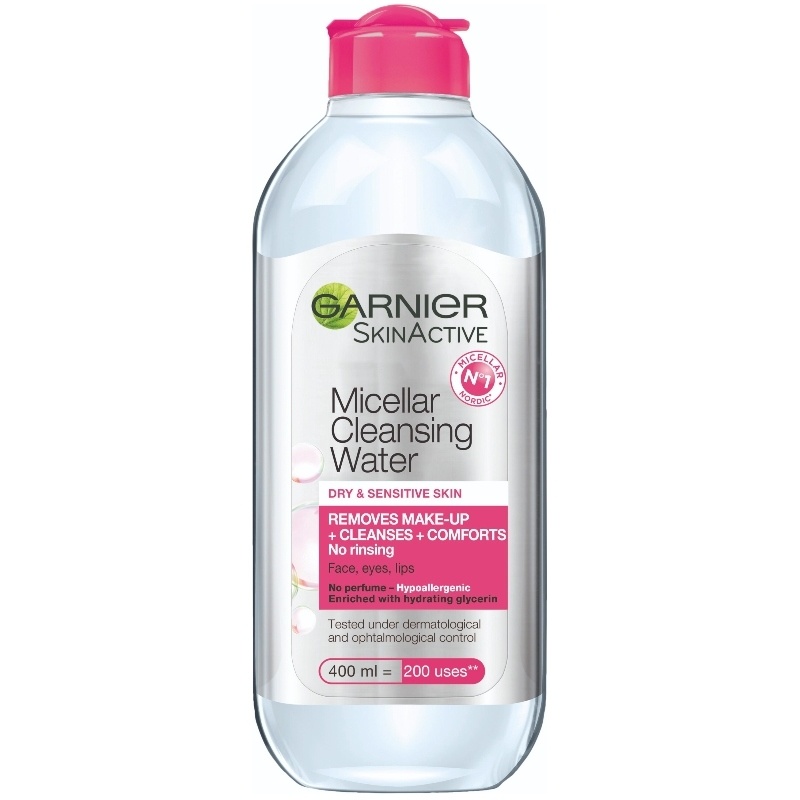 Billede af Garnier Skinactive Cleansing Micellar Water Dry & Sensitive Skin 400 ml