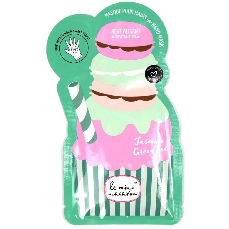 Le Mini Macaron Håndmaske Jasmin Green Tea 1 Par thumbnail