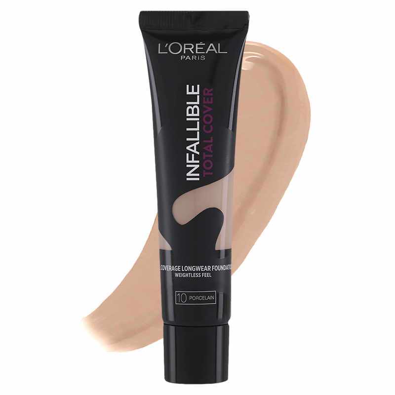 LOreal Paris, L'Oreal Paris Infallible Total Cover Foundation 35 g - 10 Porcelain Billede af LOreal Paris, L'Oreal Paris Infallible Total Cover Foundation 35 g - 10 Porcelain