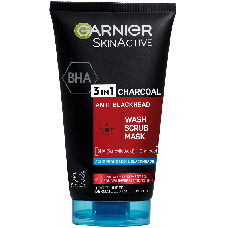 Garnier Skinactive Cleansing PureActive Intensive 3-in-1 Charcoal Anti-Blackhead 150 ml thumbnail