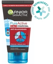 Garnier Skinactive Cleansing PureActive Intensive 3-in-1 Charcoal Anti-Blackhead 150 ml