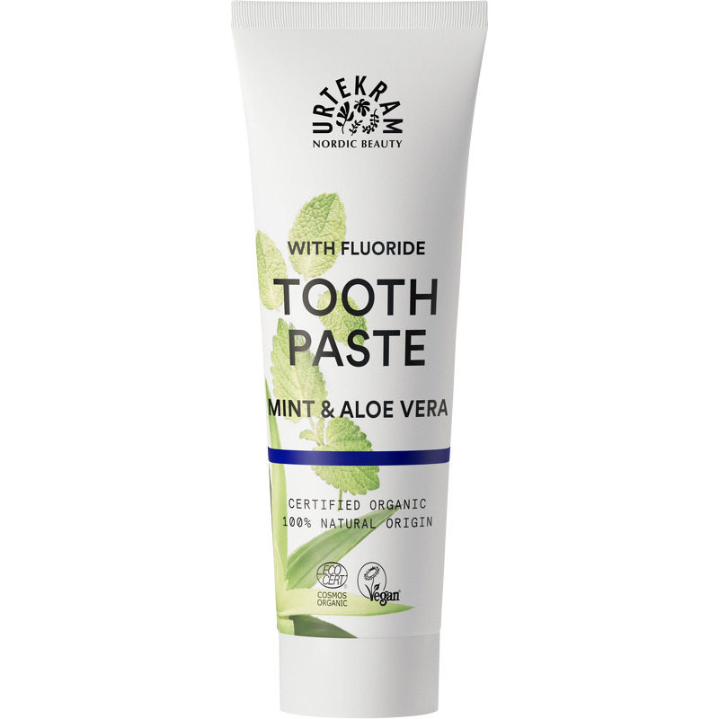 Urtekram Mint & Aloe Vera Toothpaste With Flouride 75 ml