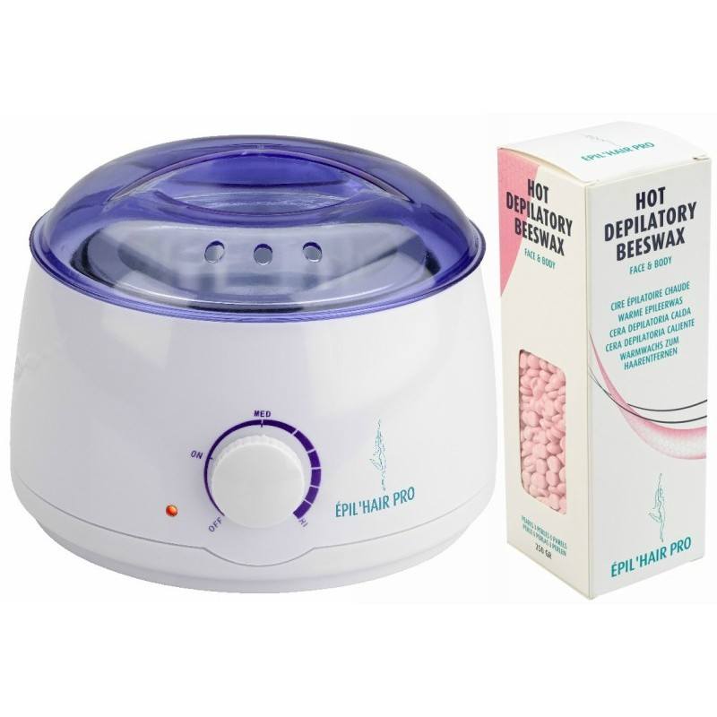 Sibel Wax Heater With Tub + Sibel Hot Wax Pearls Face & Body 250 gr. thumbnail