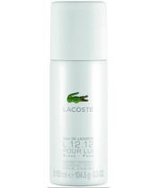 Lacoste L 12.12 Eau De Lacoste Blanc Pure White For Men Deodorant Spray 150 ml