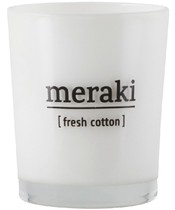 Meraki Scented Candle 5,5 x 6,7 cm - Fresh Cotton 