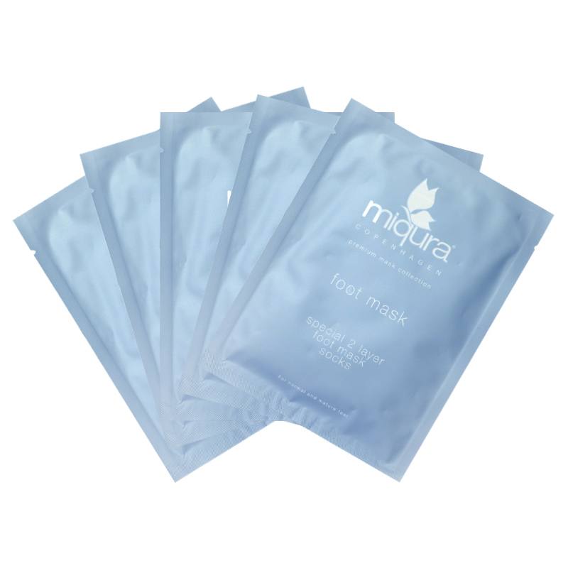 Miqura 2 Layer Foot Mask Socks Pouch 5 Par