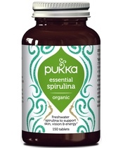 Pukka Organic Essential Spirulina Tablets 150 Capsules 