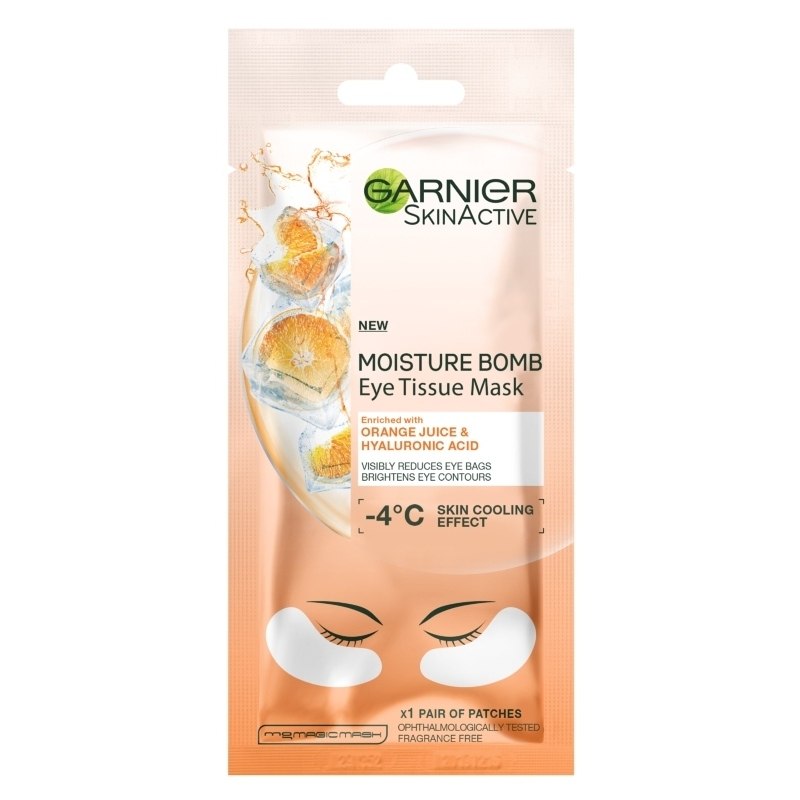 Garnier Skinactive Moisture Bomb Eye Tissue Mask Orange Juice 1 Piece thumbnail