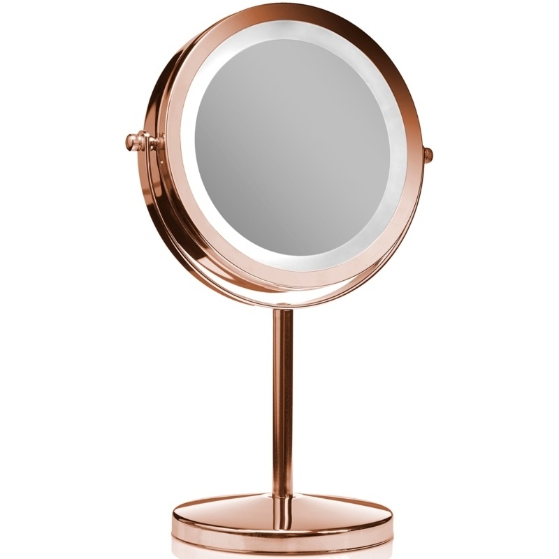 Gillian Jones Stand LED Light Mirror x10 - Rose Gold 10384-82 thumbnail