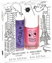 Nailmatic Kids Lip Gloss And Nail Polish Set - Lovely City
