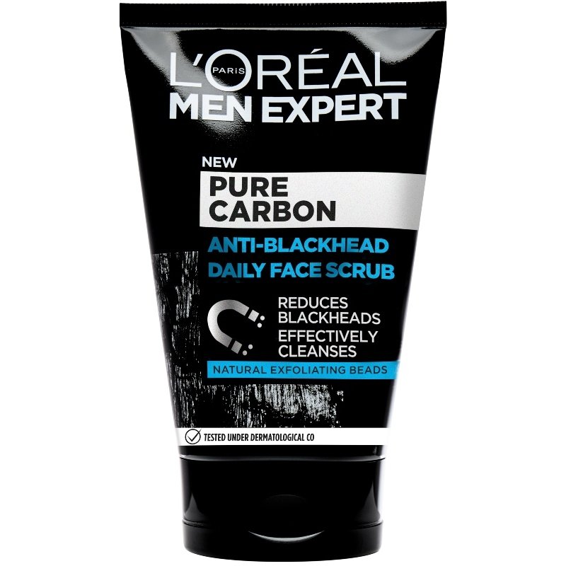 L'Oreal Men Expert Pure Charcoal Anti- Blackhead Daily Face Scrub 100 ml thumbnail