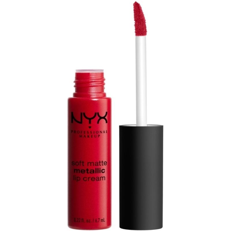 NYX Professional Makeup, NYX Prof. Makeup Soft Matte Metallic Lip Cream 6,7 ml - Monte Carlo Billede af NYX Professional Makeup, NYX Prof. Makeup Soft Matte Metallic Lip Cream 6,7 ml - Monte Carlo