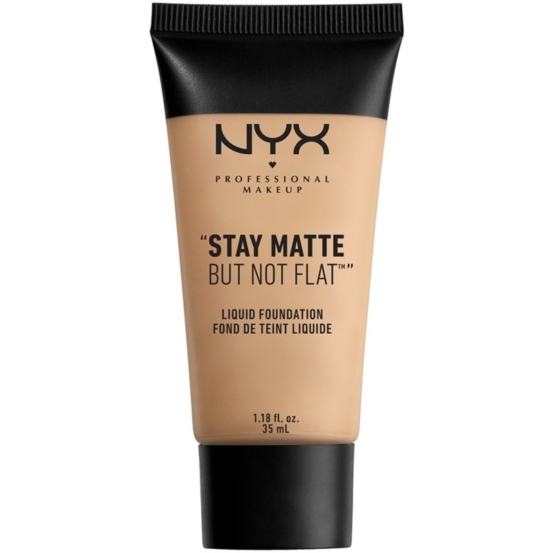 NYX Professional Makeup, NYX Prof. Makeup Stay Matte But Not Flat Liquid Foundation 35 ml - Nude Billede af NYX Professional Makeup, NYX Prof. Makeup Stay Matte But Not Flat Liquid Foundation 35 ml - Nude