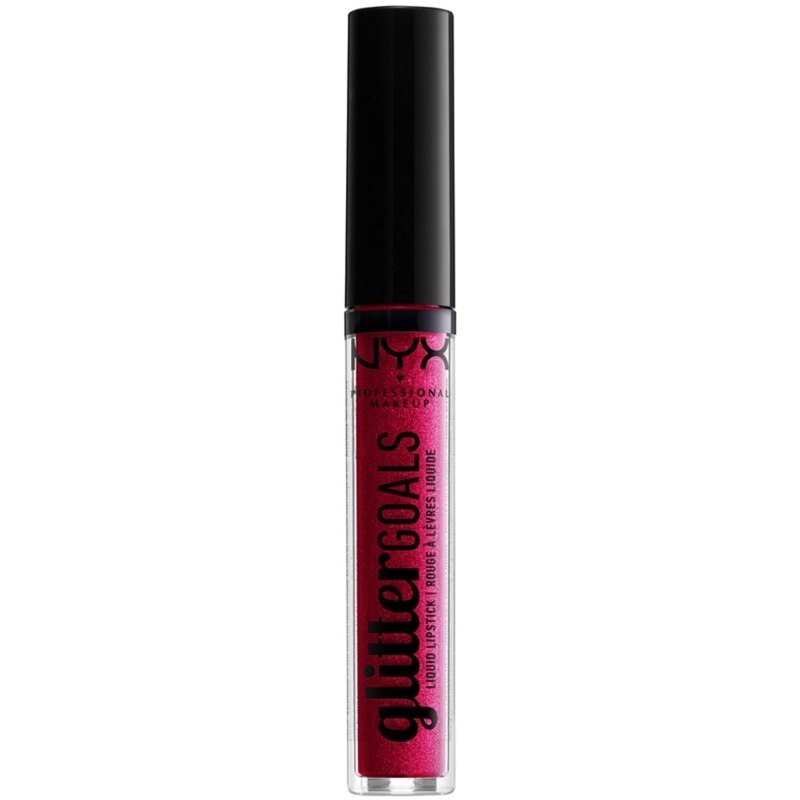 NYX Professional Makeup, NYX Prof. Makeup Glitter Goals Liquid Lipstick 3 ml - Reflector Billede af NYX Professional Makeup, NYX Prof. Makeup Glitter Goals Liquid Lipstick 3 ml - Reflector