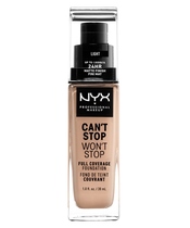 NYX Prof. Makeup Can't Stop Won't Stop Foundation 30 ml - Light