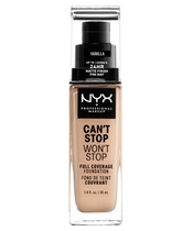NYX Prof. Makeup Can't Stop Won't Stop Foundation 30 ml - Vanilla
