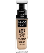 NYX Prof. Makeup Can't Stop Won't Stop Foundation 30 ml - Warm Vanilla (U)