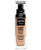 NYX Prof. Makeup Can't Stop Won't Stop Foundation 30 ml - Natural