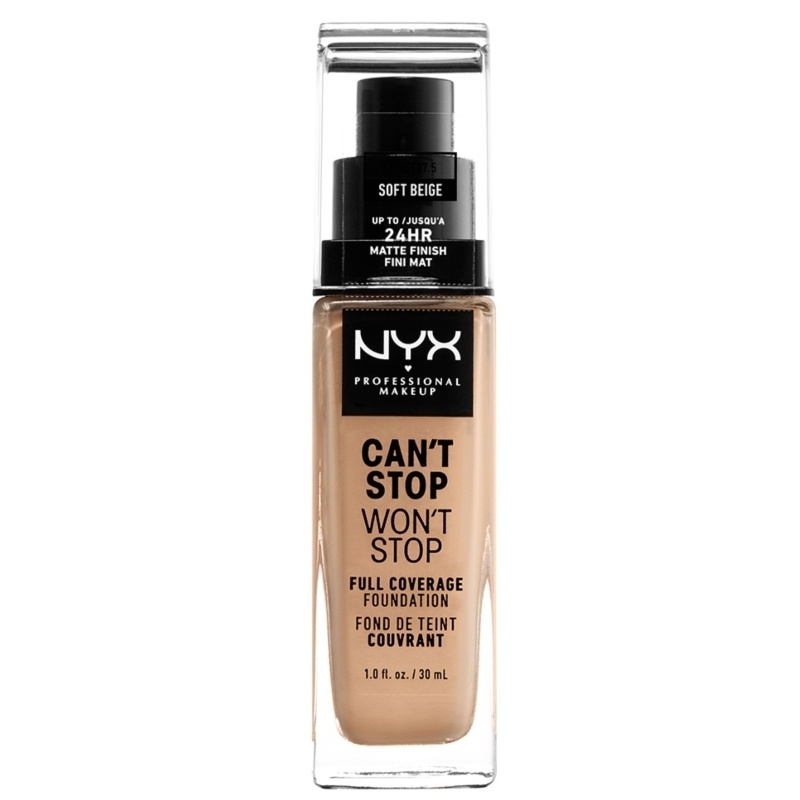 NYX Prof. Makeup Can't Stop Won't Stop Foundation 30 ml - Soft Beige (U) thumbnail