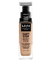 NYX Prof. Makeup Can't Stop Won't Stop Foundation 30 ml - Medium Olive (U)