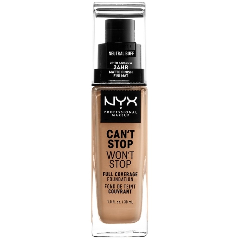 NYX Prof. Makeup Can't Stop Won't Stop Foundation 30 ml - Natural Buff thumbnail