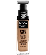 NYX Prof. Makeup Can't Stop Won't Stop Foundation 30 ml - Natural Buff (U)