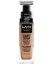 NYX Prof. Makeup Can't Stop Won't Stop Foundation 30 ml - Classic Tan (U)