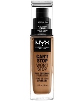 NYX Prof. Makeup Can't Stop Won't Stop Foundation 30 ml - Natural Tan (U)