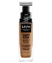 NYX Prof. Makeup Can't Stop Won't Stop Foundation 30 ml - Golden (U)