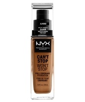 NYX Prof. Makeup Can't Stop Won't Stop Foundation 30 ml - Almond (U)