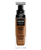 NYX Prof. Makeup Can't Stop Won't Stop Foundation 30 ml - Honey (U)