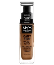 NYX Prof. Makeup Can't Stop Won't Stop Foundation 30 ml - Warm Honey (U)