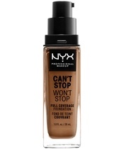 NYX Prof. Makeup Can't Stop Won't Stop Foundation 30 ml - Mahogany (U)