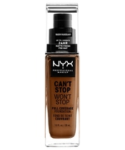 NYX Prof. Makeup Can't Stop Won't Stop Foundation 30 ml - Warm Mahogany (U)