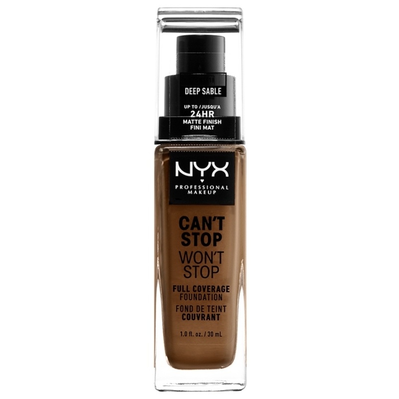 NYX Prof. Makeup Can't Stop Won't Stop Foundation 30 ml - Deep Sable thumbnail