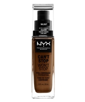 NYX Prof. Makeup Can't Stop Won't Stop Foundation 30 ml - Walnut (U)