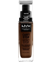 NYX Prof. Makeup Can't Stop Won't Stop Foundation 30 ml - Chestnut (U)