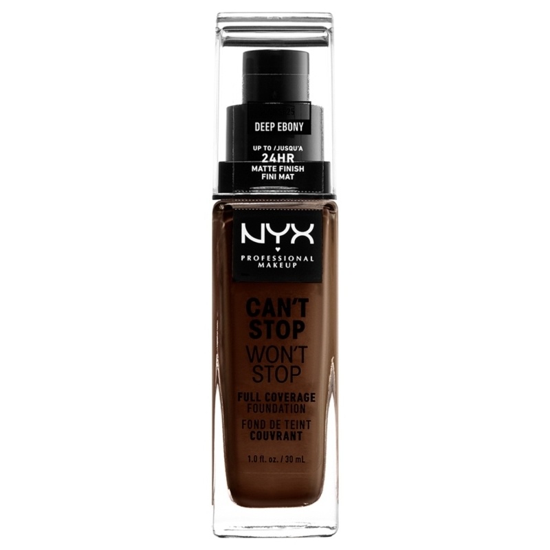 NYX Prof. Makeup Can't Stop Won't Stop Foundation 30 ml - Deep Ebony (U)