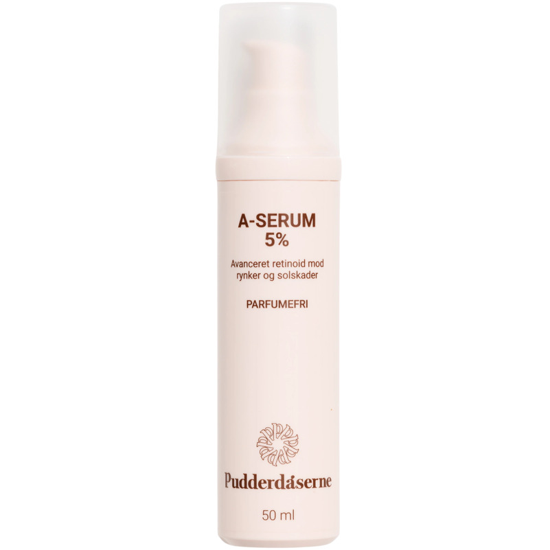 PUDDERDÅSERNE A-Serum 5% Parfumefri 50 ml