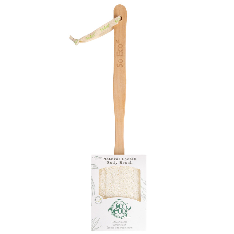 So Eco Flat Loofah Wooden Handle