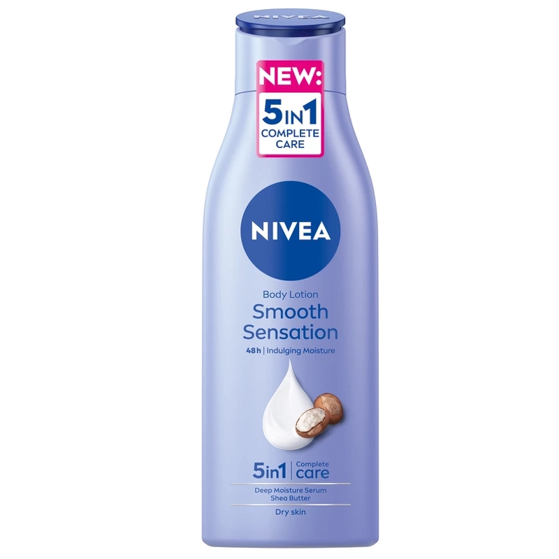 Se Nivea Smooth Caring Body Milk (250 ml) hos NiceHair.dk