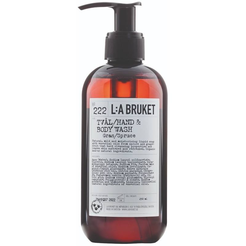 L:A Bruket 222 Hand & Body Wash 240 ml - Gran/Spruce thumbnail
