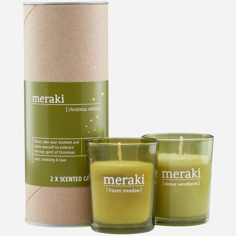 Meraki Scented Candle 5,5 x 6,7 cm 2 Pcs. Christmas Edition (Limited