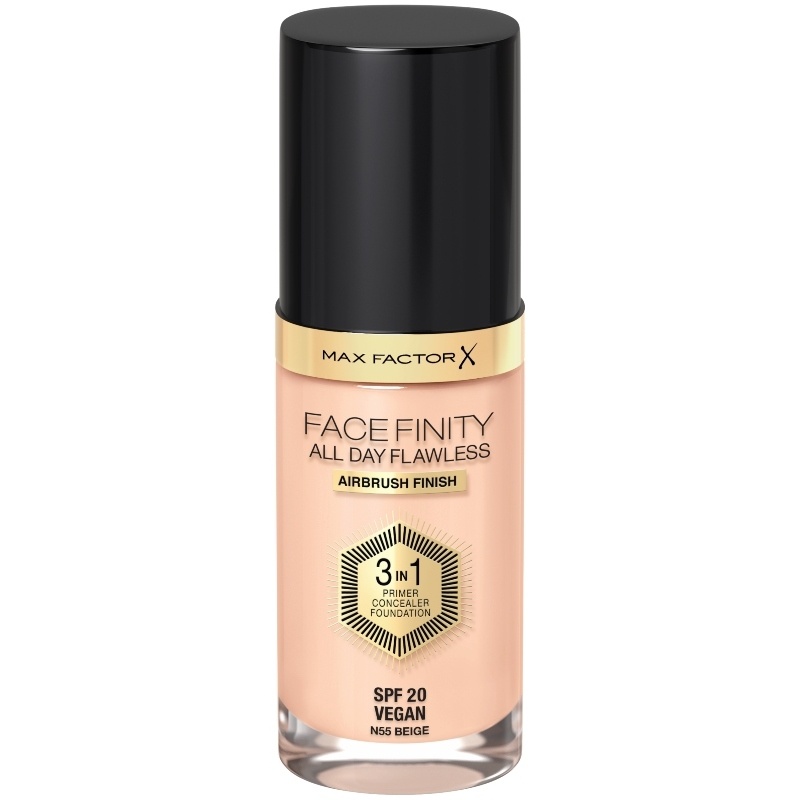 Max Factor Facefinity 3-In-1 Foundation SPF20 30 ml - N55 Beige thumbnail