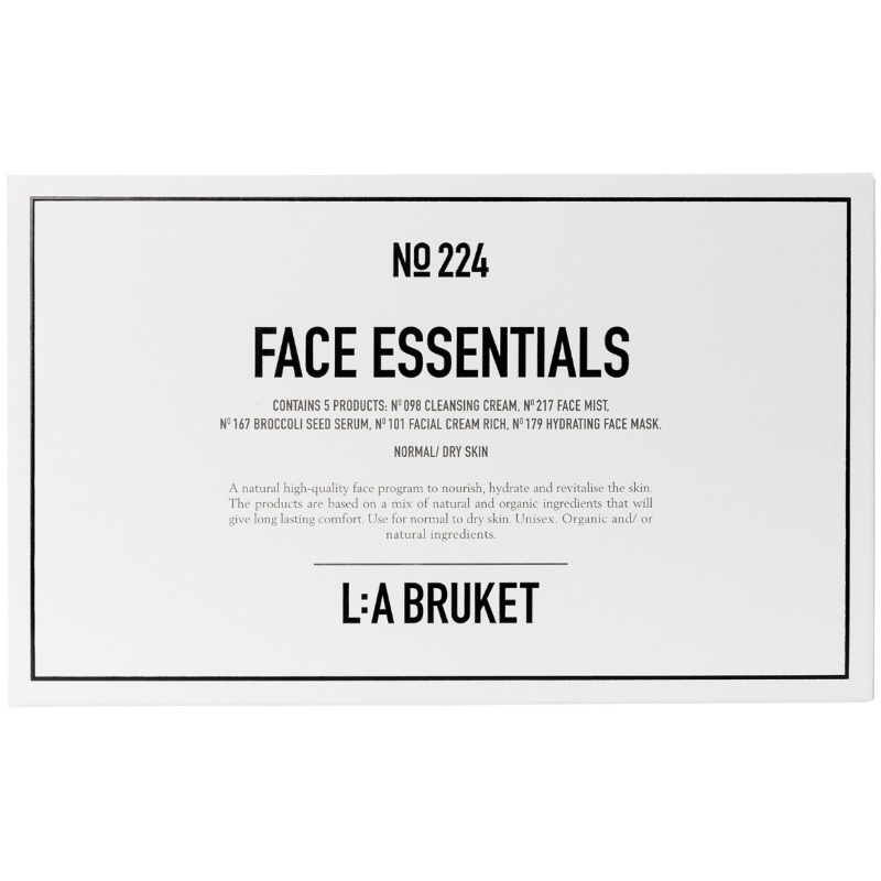 L:A Bruket 224 Face Essentials Normal/Dry Skin 5 x 10 ml thumbnail