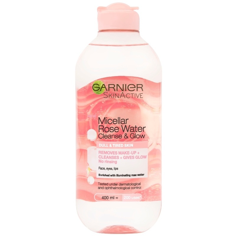 Garnier Skinactive Micellar Rose Water Cleanse & Glow 400 ml thumbnail