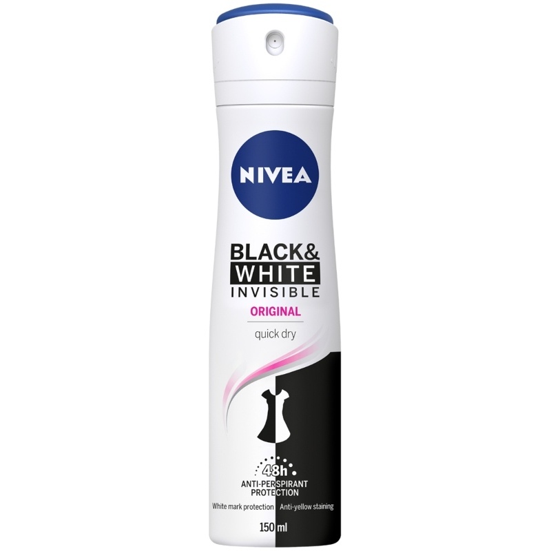 Nivea Black & White Invisible Original Spray 150 ml thumbnail