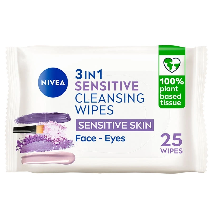 Se Nivea Sensitive Cleansing Wipes (25 stk) hos NiceHair.dk